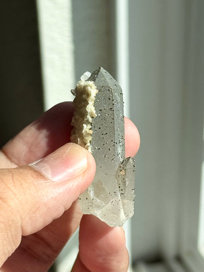 Quartz, Pyrite, Dolomite & Calcite