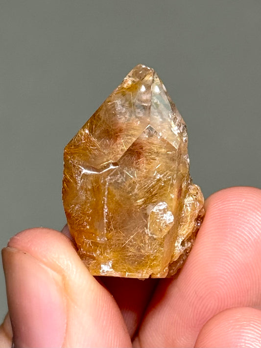 Semi-Polished Himalayan Quartz with Rutile