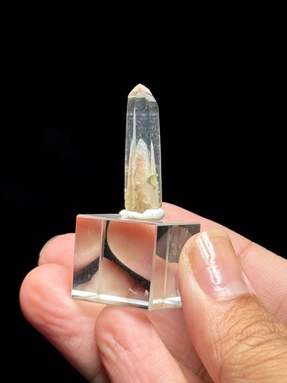 Cookite & Tremolite in Quartz