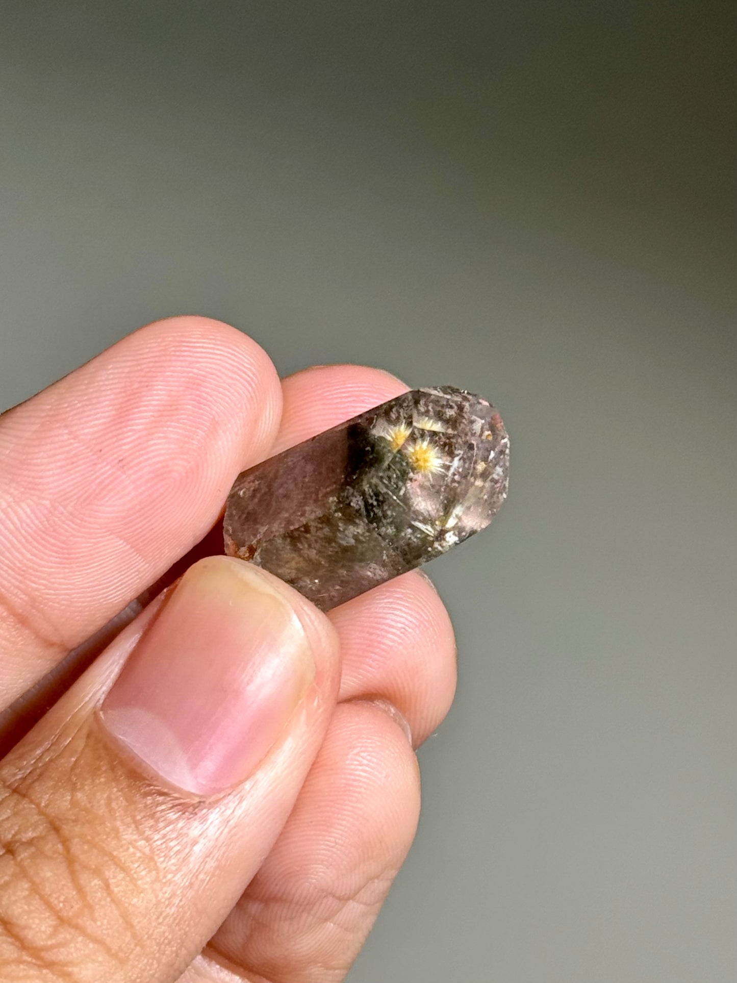 Dandelion Rutile in Quartz (Polished)