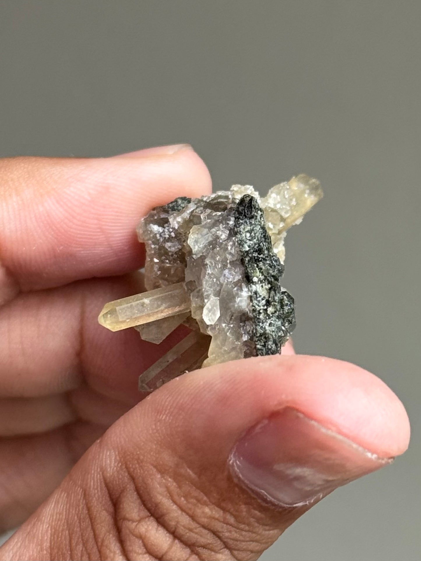 Hedenbergite & Quartz