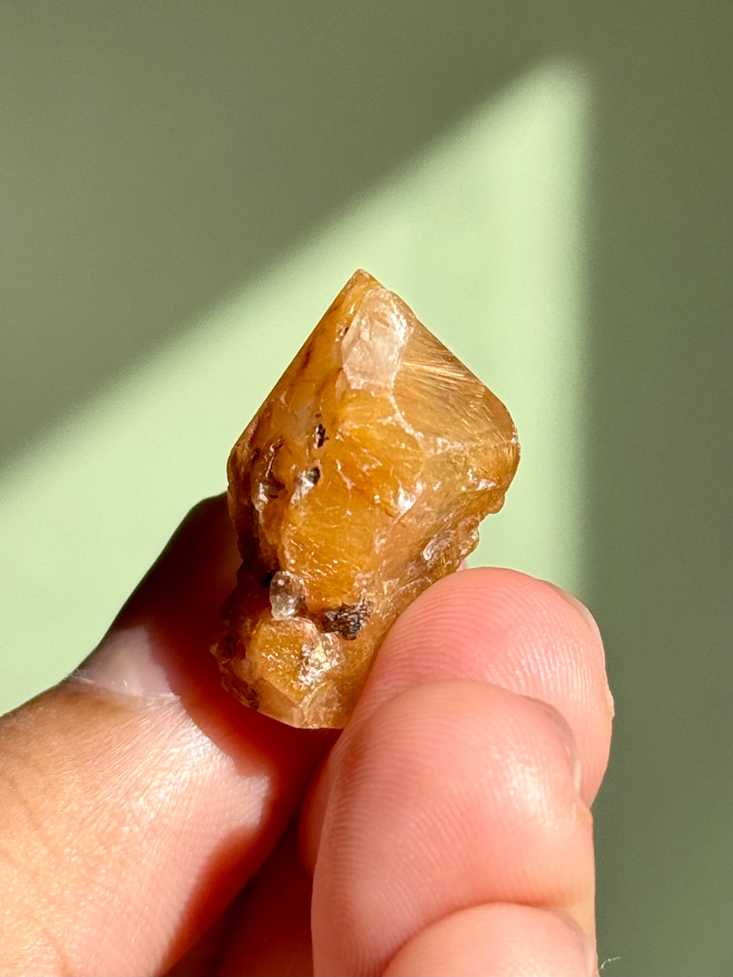 Semi-Polished Himalayan Quartz with Rutile