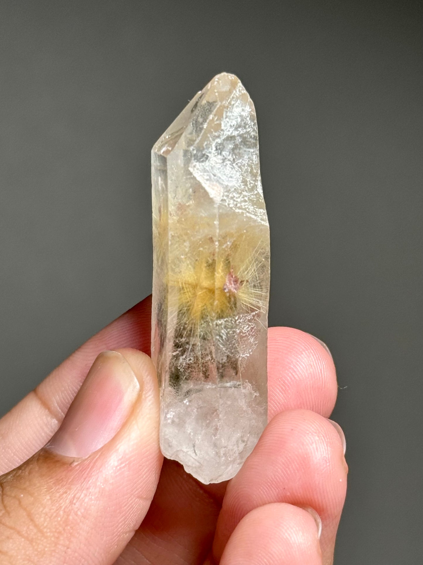 Dandelion Rutile in Quartz
