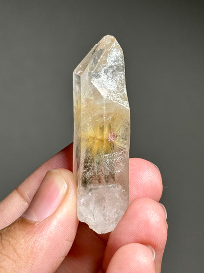 Dandelion Rutile in Quartz