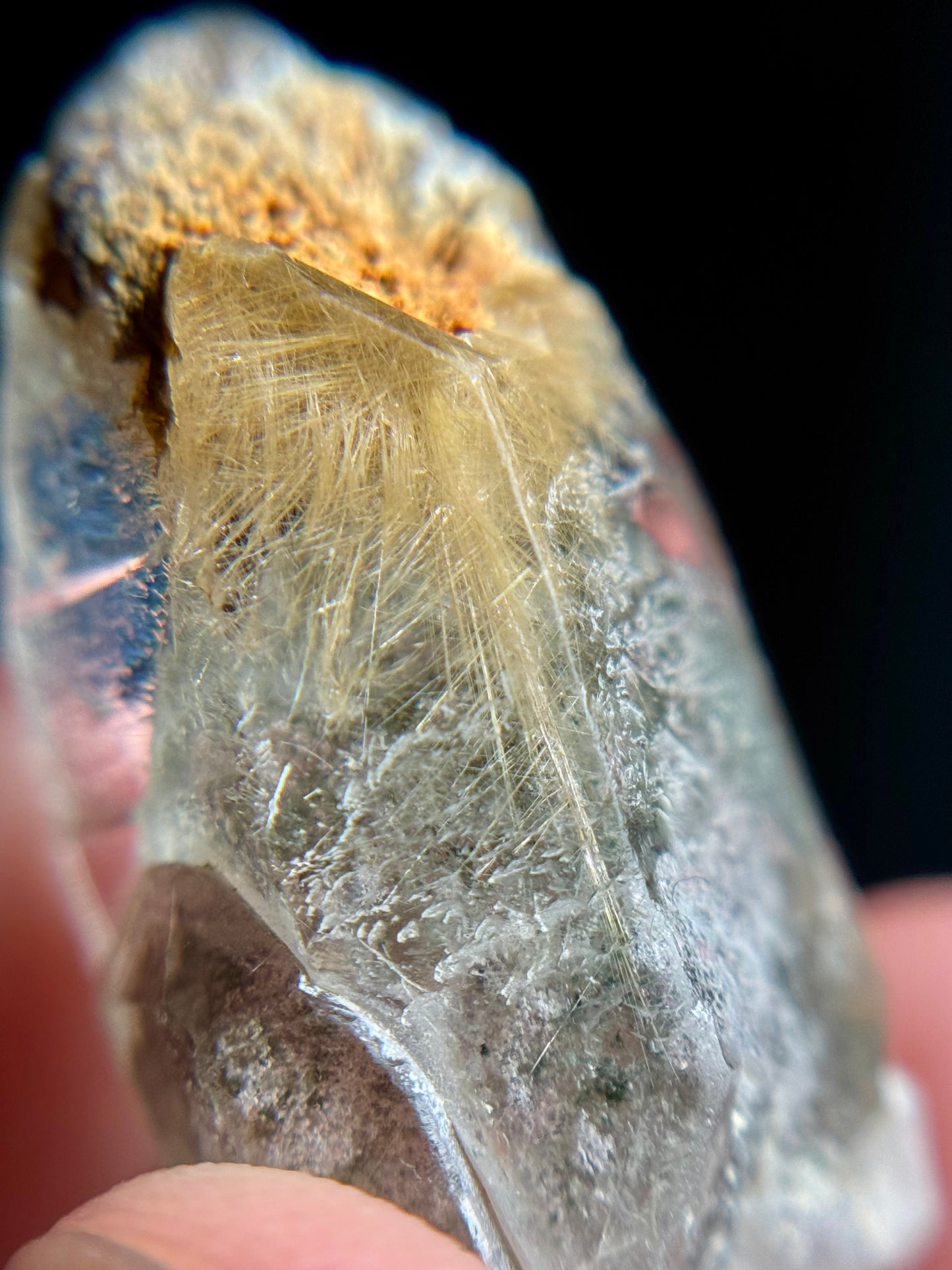 Rutile in Quartz