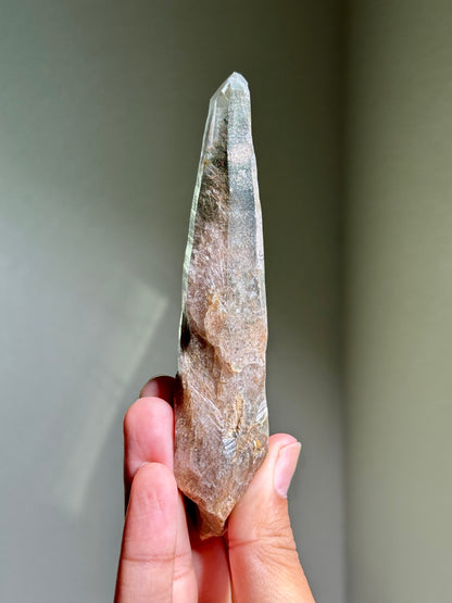 Byssolite & Rutile in Quartz