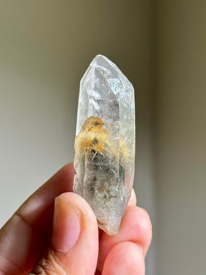 Dandelion Rutile in Quartz