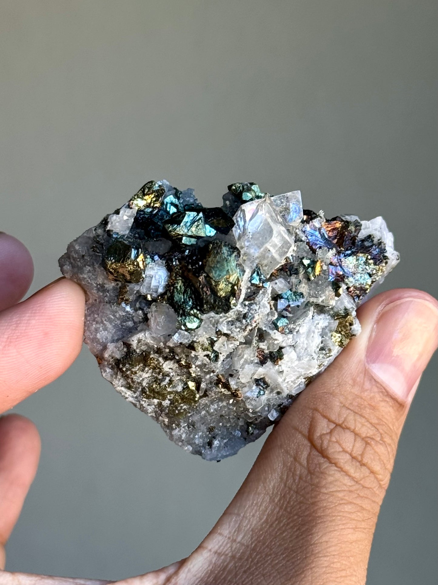 Dolomite, Chalchopyrite & Quartz