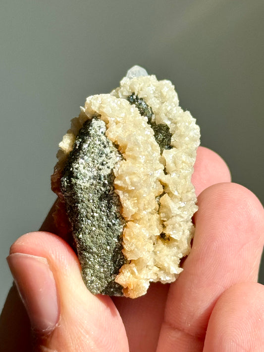 Quartz, Pyrite, Dolomite & Calcite