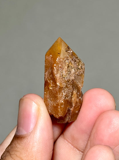 Semi-Polished Himalayan Quartz with Rutile