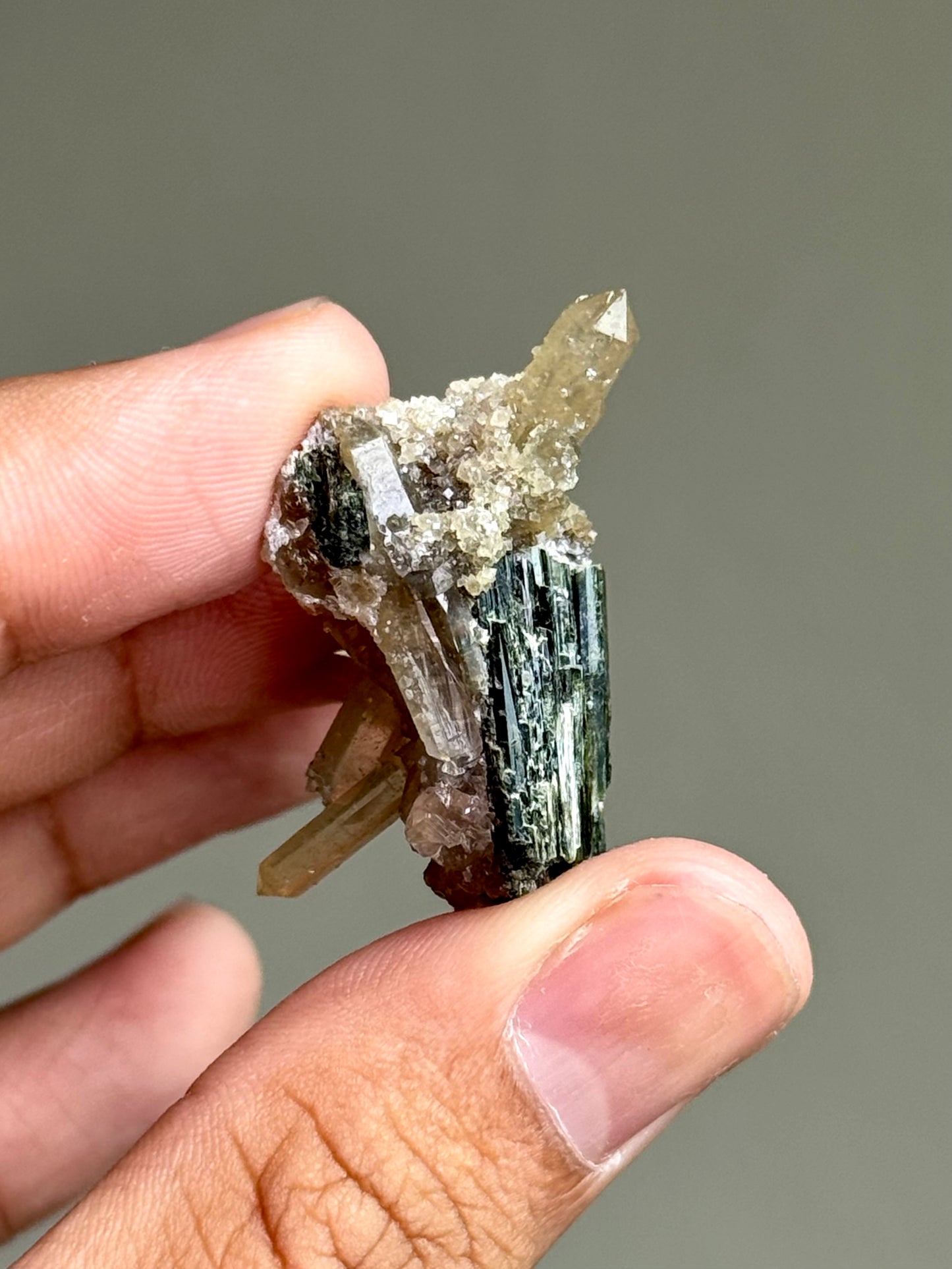 Hedenbergite & Quartz