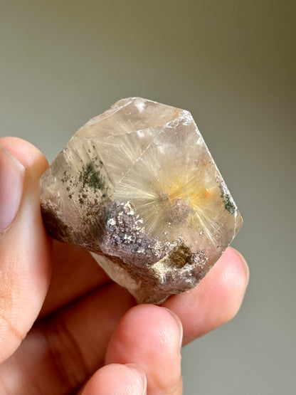Dandelion Rutile in Quartz