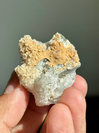 Quartz, Pyrite, Dolomite & Calcite