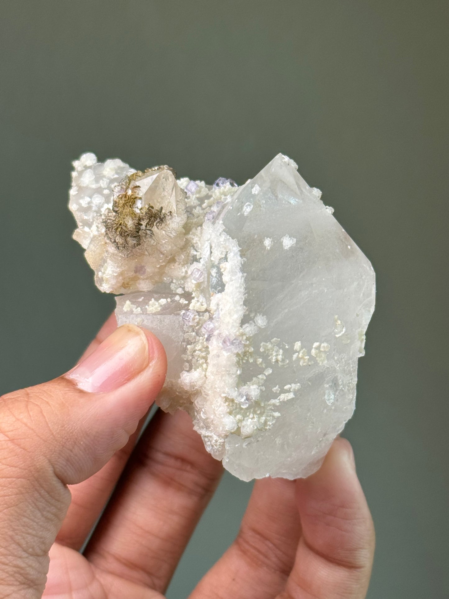 Quartz, Dolomite, Calcite & Fluorite