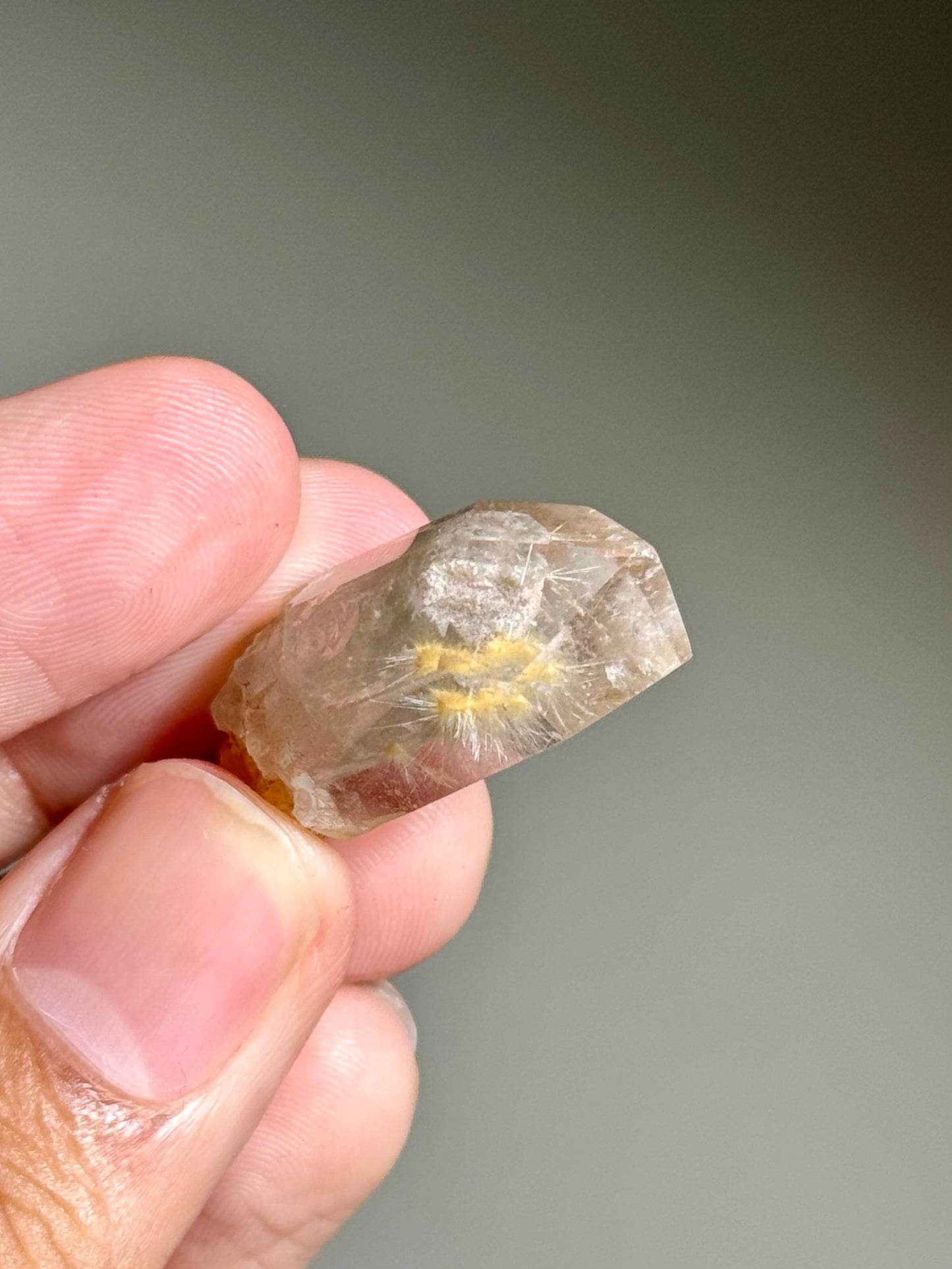 Dandelion Rutile in Quartz (Polished)