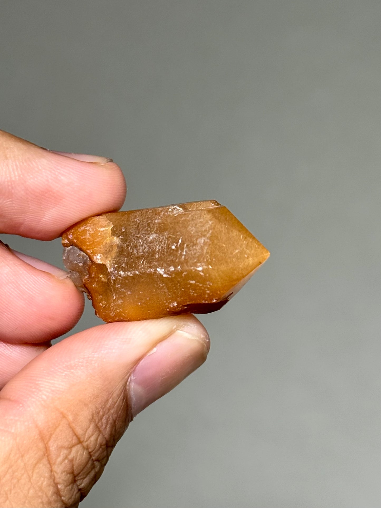 Semi-Polished Himalayan Quartz with Rutile