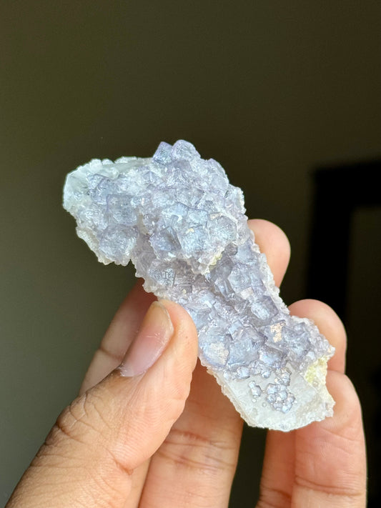 Fluorite on Quartz