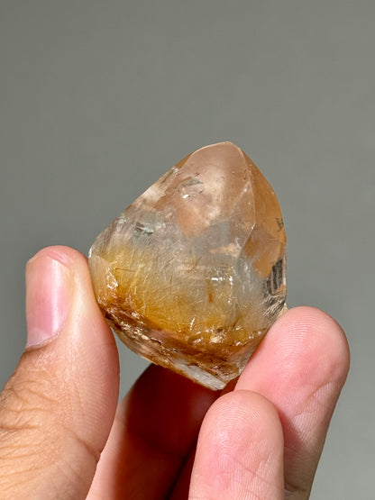 Semi-Polished Himalayan Quartz with Rutile