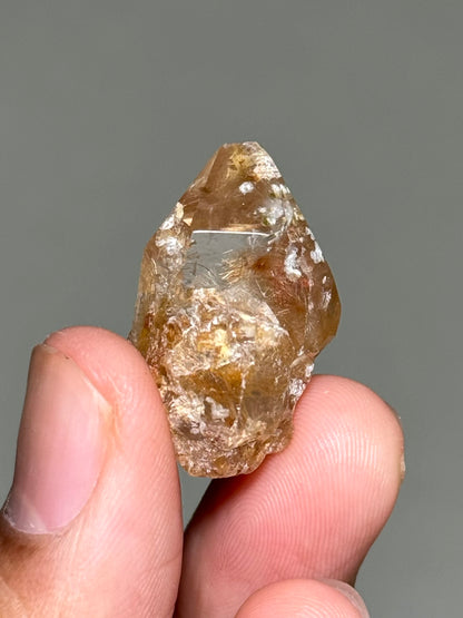 Semi-Polished Himalayan Quartz with Rutile