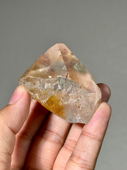 Semi-Polished Himalayan Quartz with Rutile