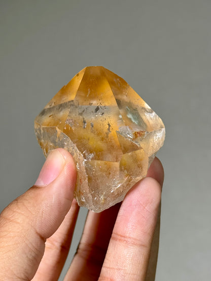Semi-Polished Himalayan Quartz with Rutile