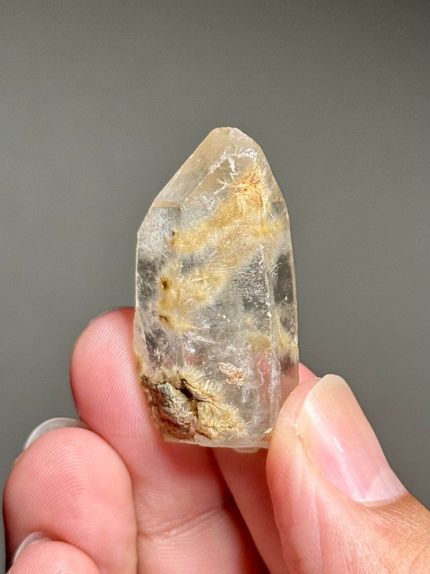 Dandelion Rutile in Quartz