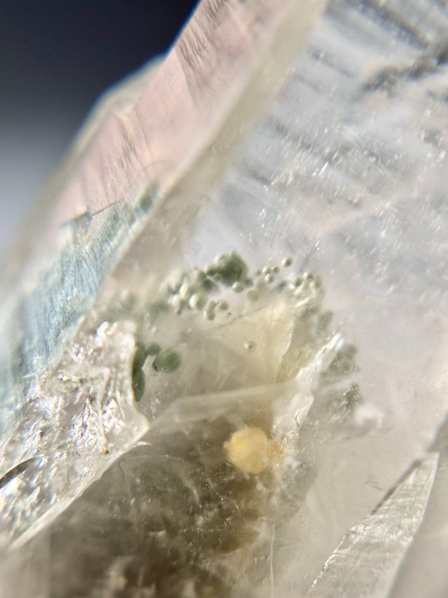 Tremolite & Cookite in Quartz