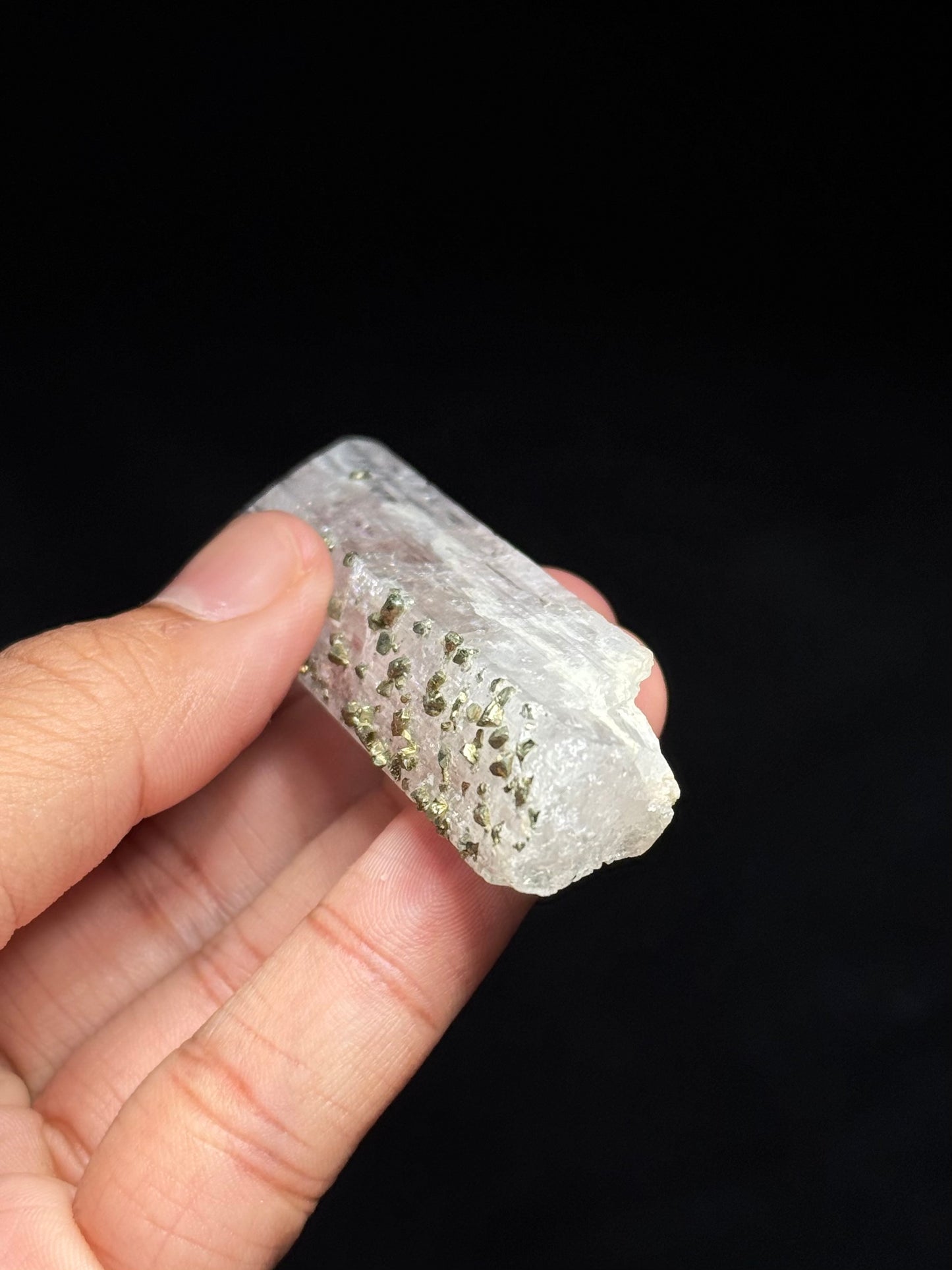 Pink Danburite & Pyrite