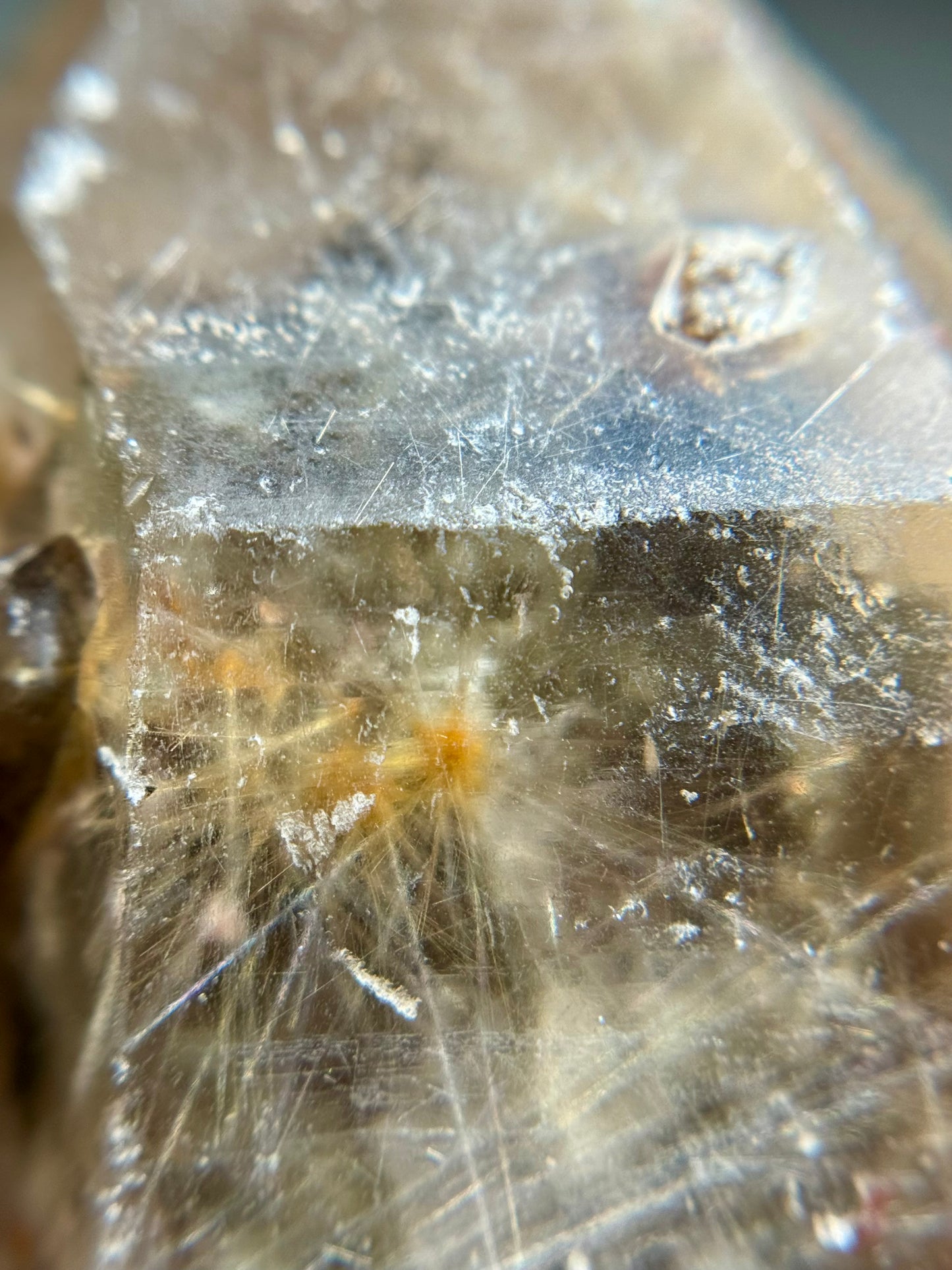Dandelion Rutile in Quartz