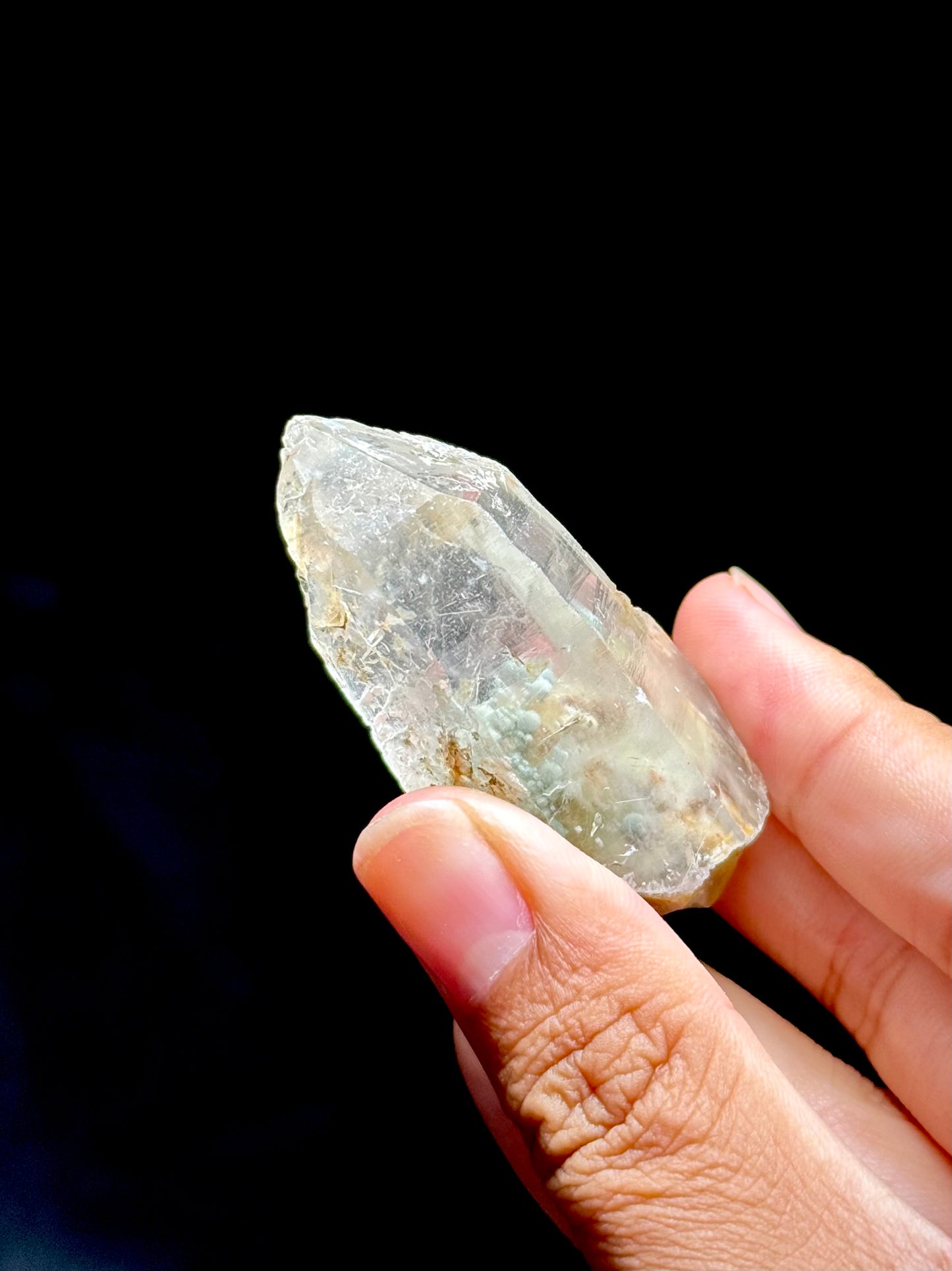 Cookite & Tremolite in Quartz