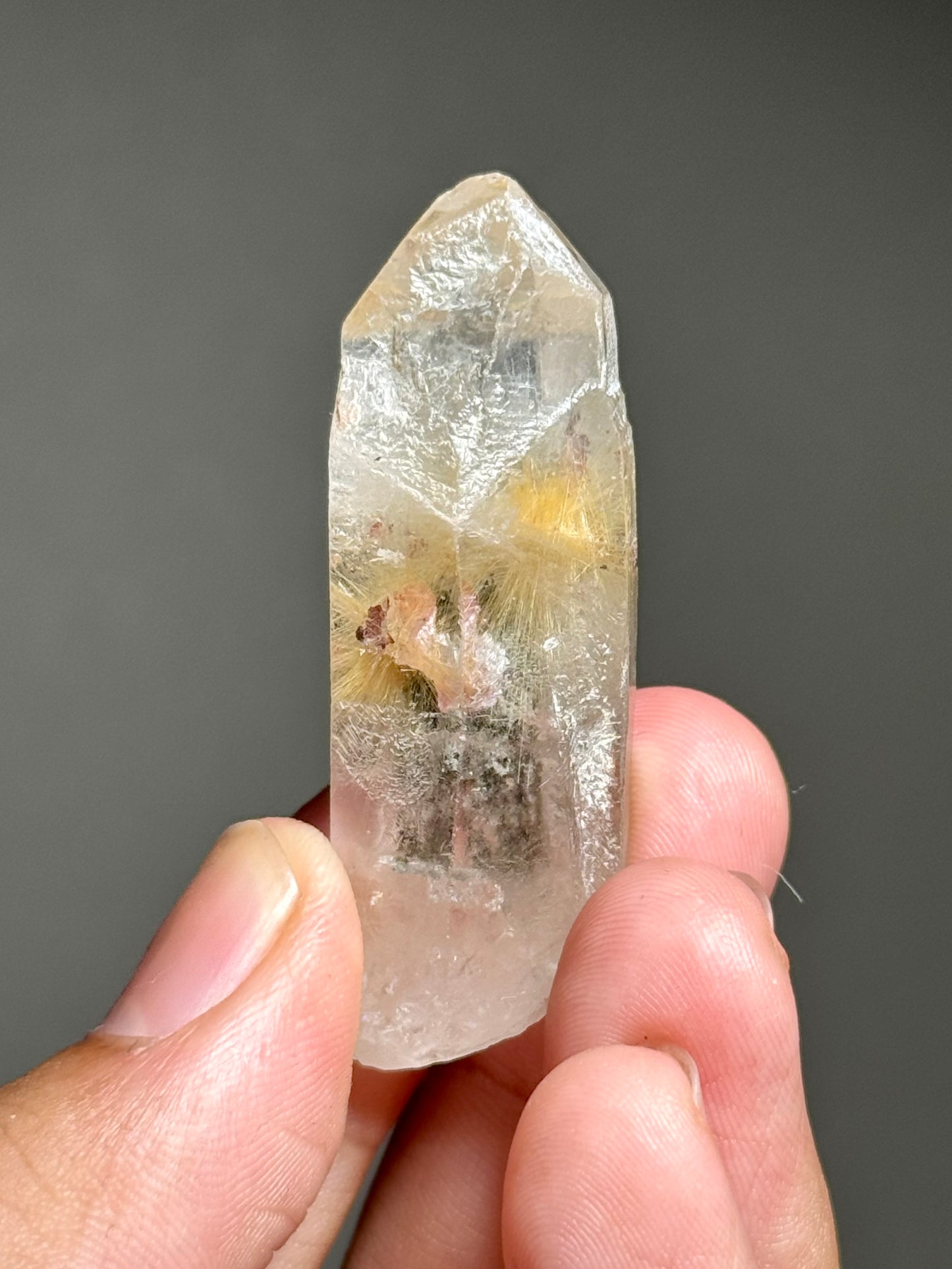 Dandelion Rutile in Quartz