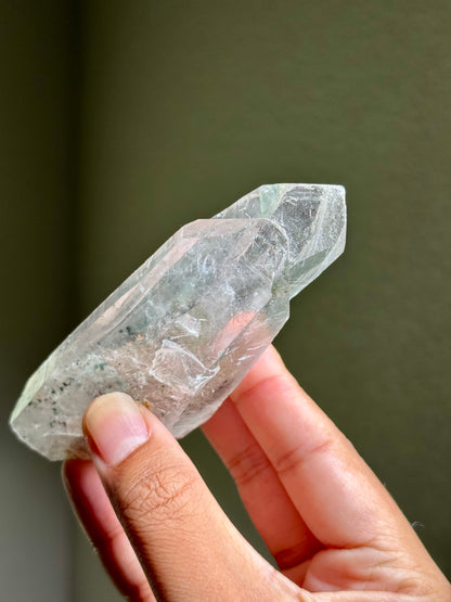 Byssolite & Rutile in Quartz