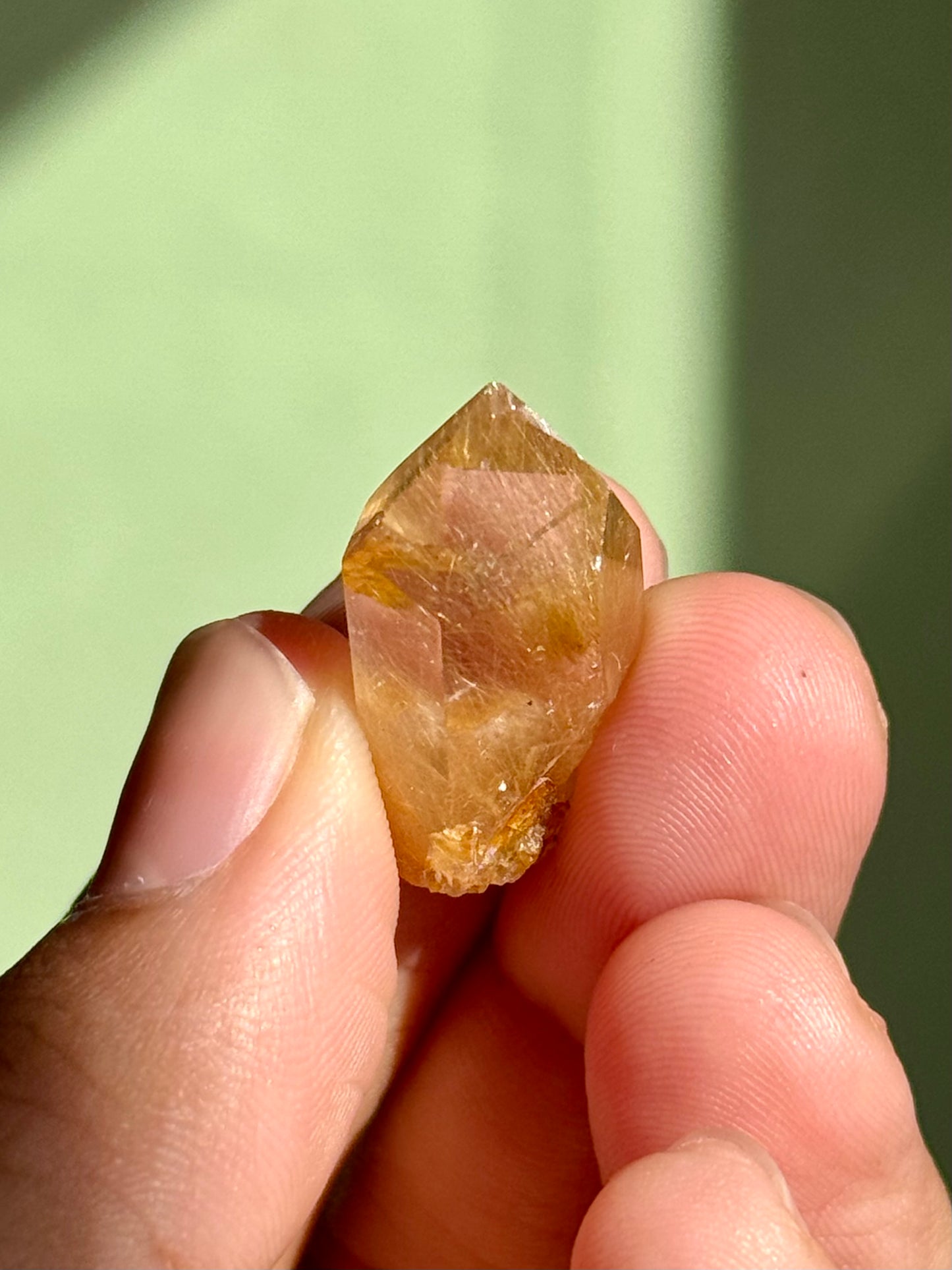 Semi-Polished Himalayan Quartz with Rutile