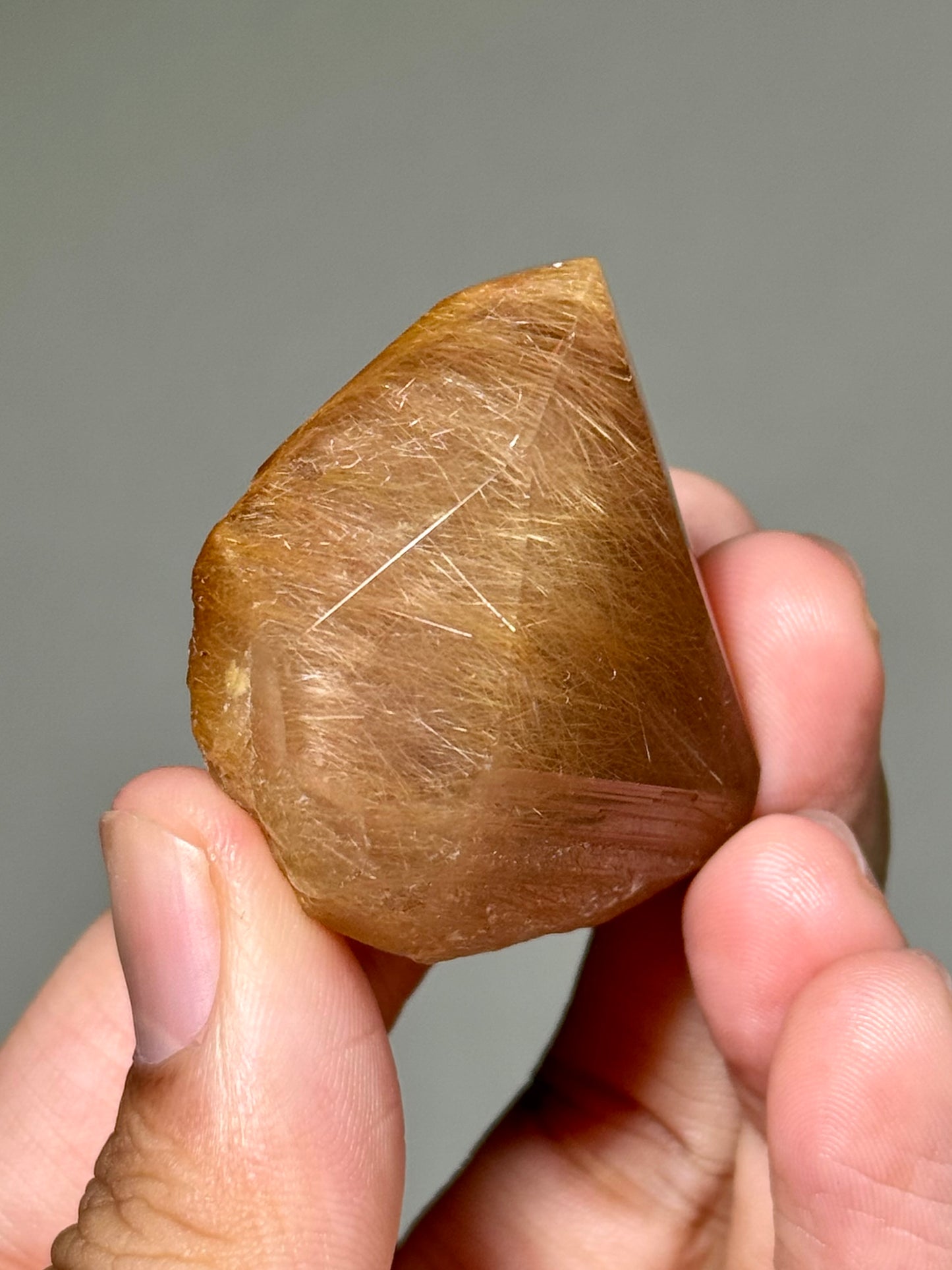 Semi-Polished Himalayan Quartz with Rutile