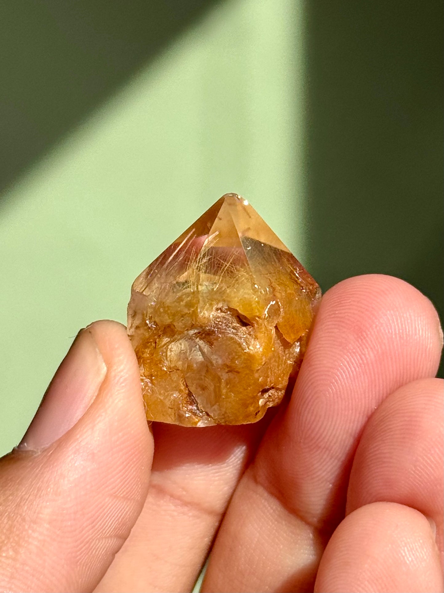 Semi-Polished Himalayan Quartz with Rutile