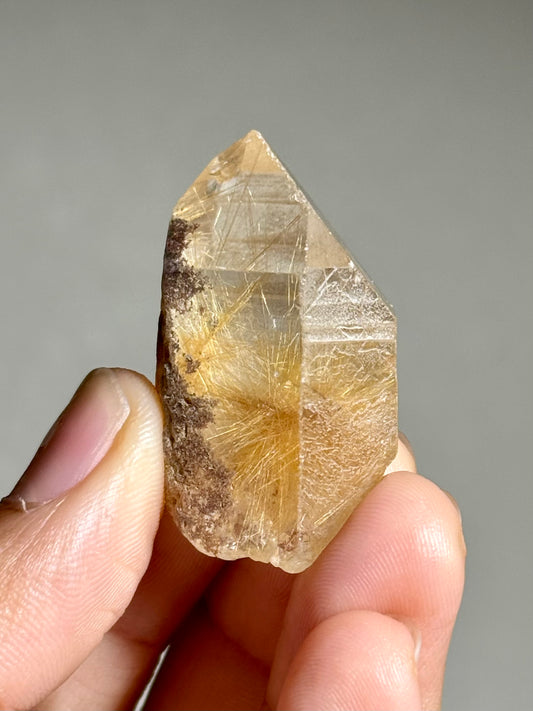 Rutile in Quartz