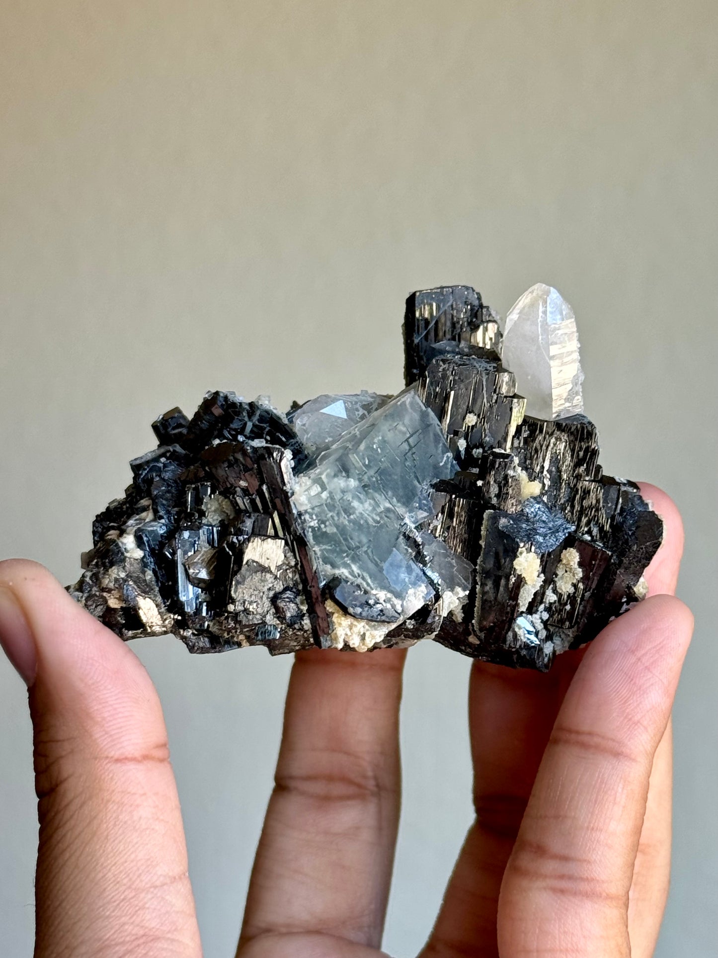 Fluorite & Ferberite