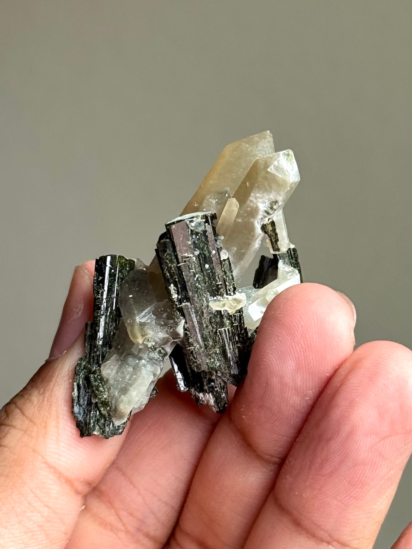 Hedenbergite & Quartz