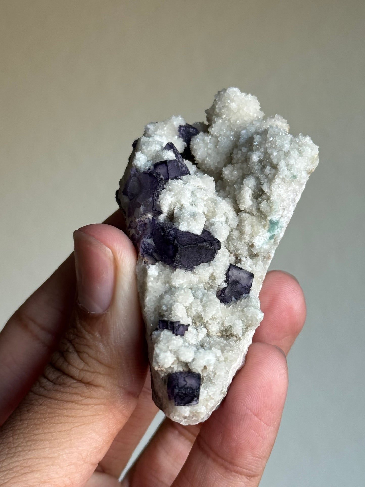 Fluorite on Quartz