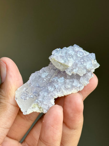 Fluorite on Quartz