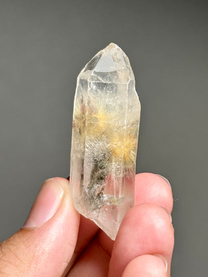 Dandelion Rutile in Quartz