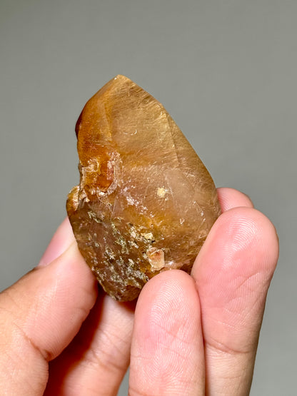 Semi-Polished Himalayan Quartz with Rutile