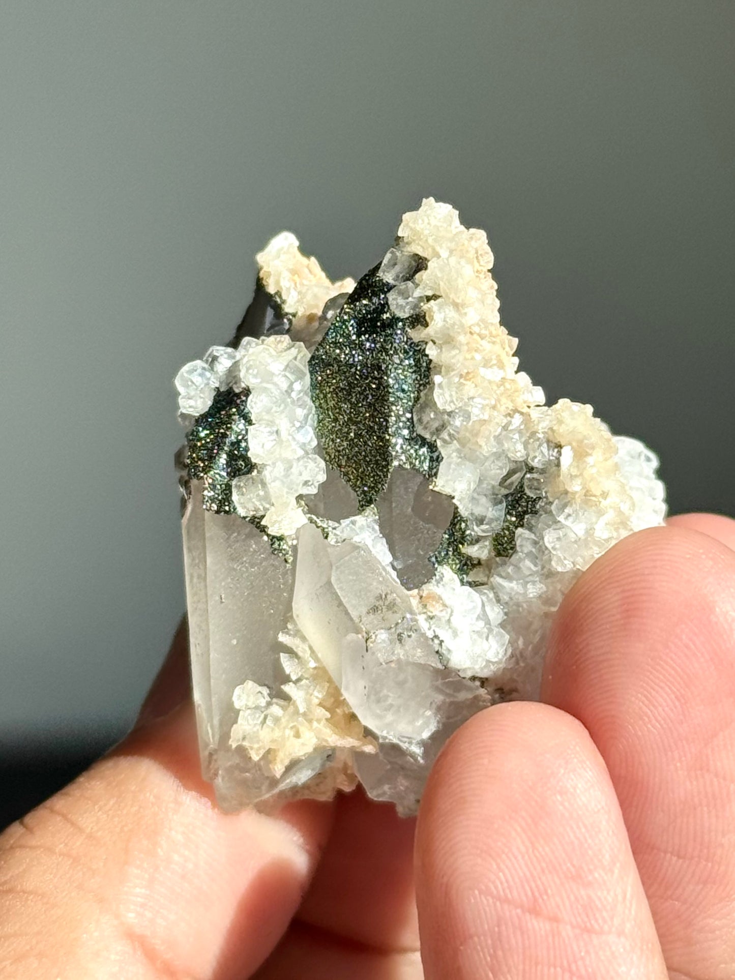Quartz, Pyrite, Dolomite & Calcite