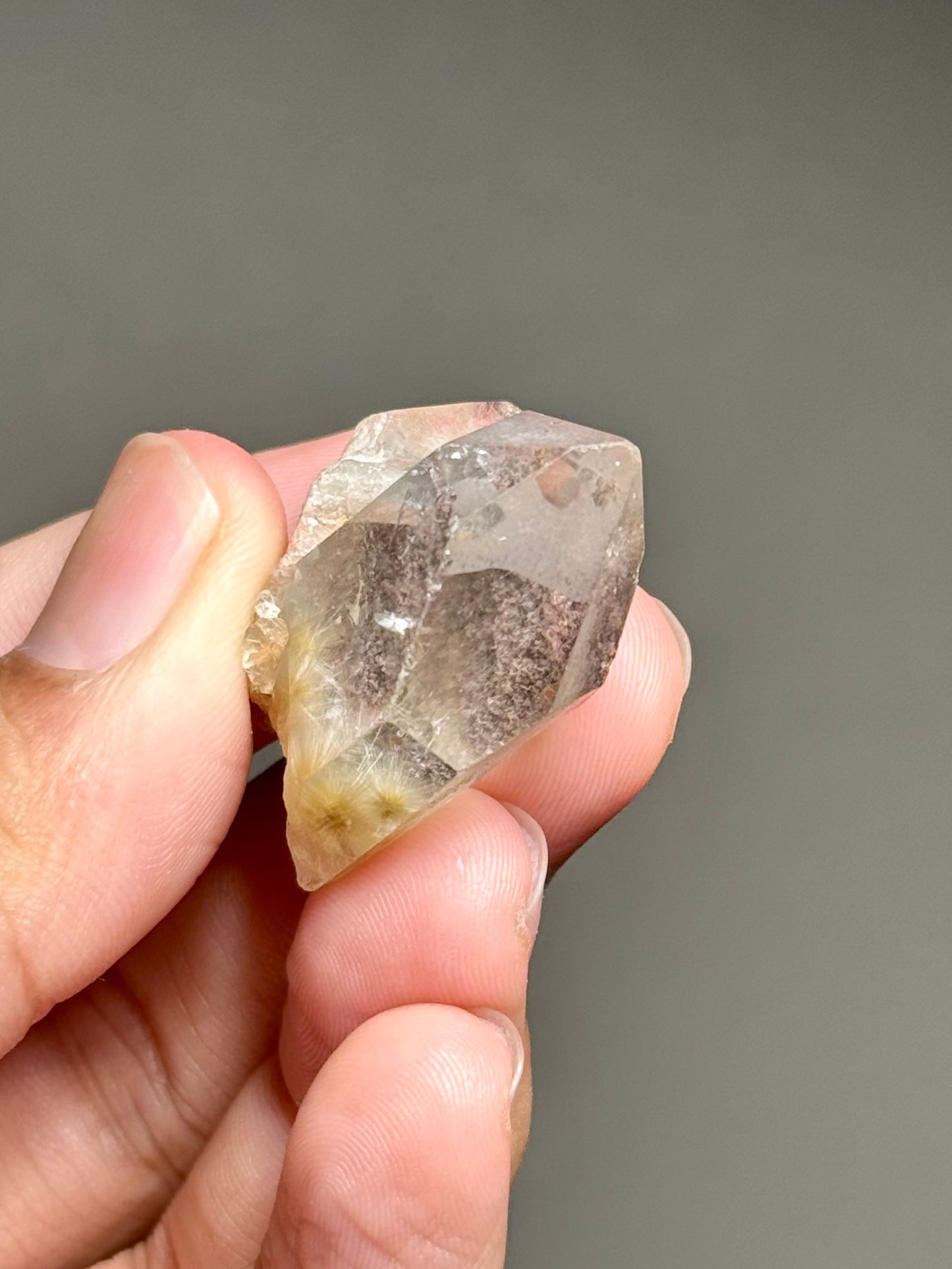 Dandelion Rutile in Quartz