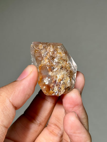 Semi-Polished Himalayan Quartz with Rutile