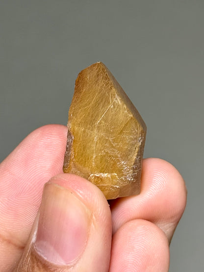 Semi-Polished Himalayan Quartz with Rutile
