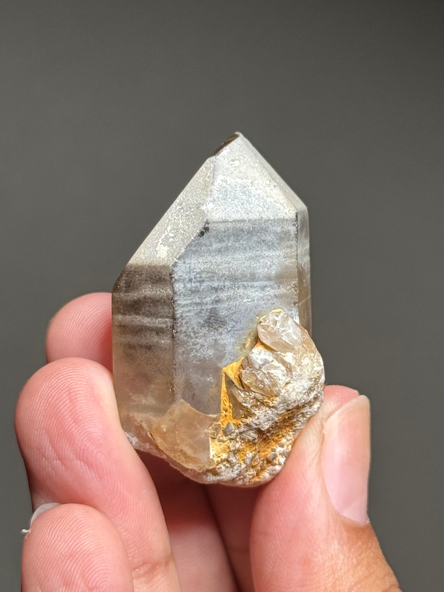 Rutile in Smoky Quartz