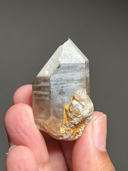 Rutile in Smoky Quartz