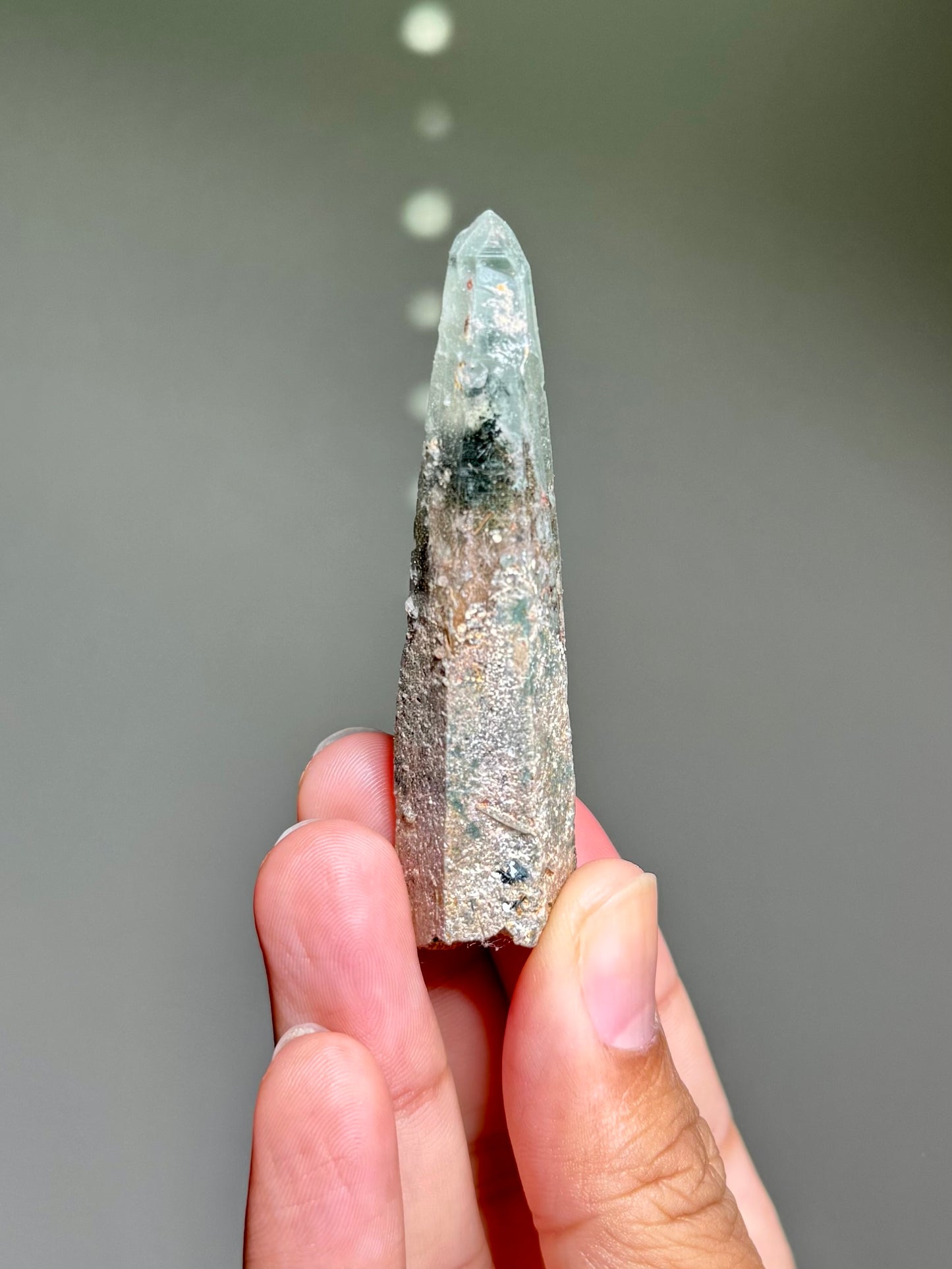 Byssolite & Rutile in Quartz