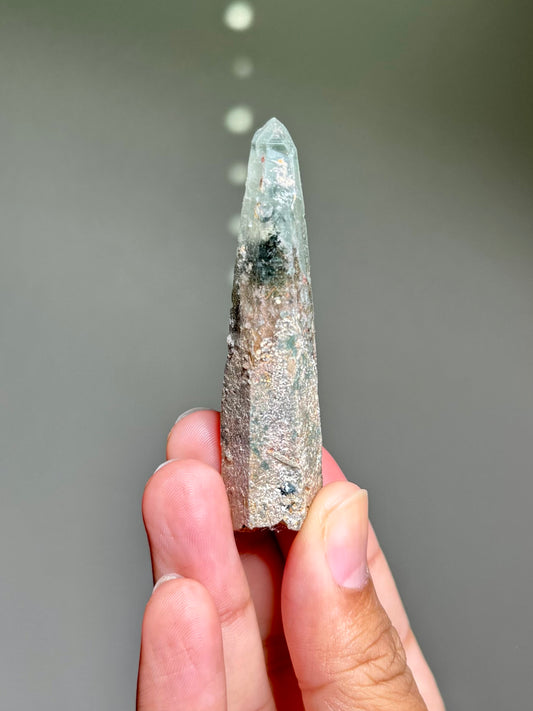 Byssolite & Rutile in Quartz